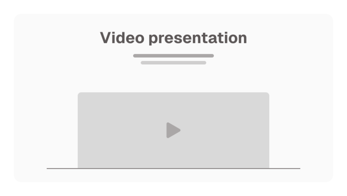 Video centered 01 bootstrap wireframe